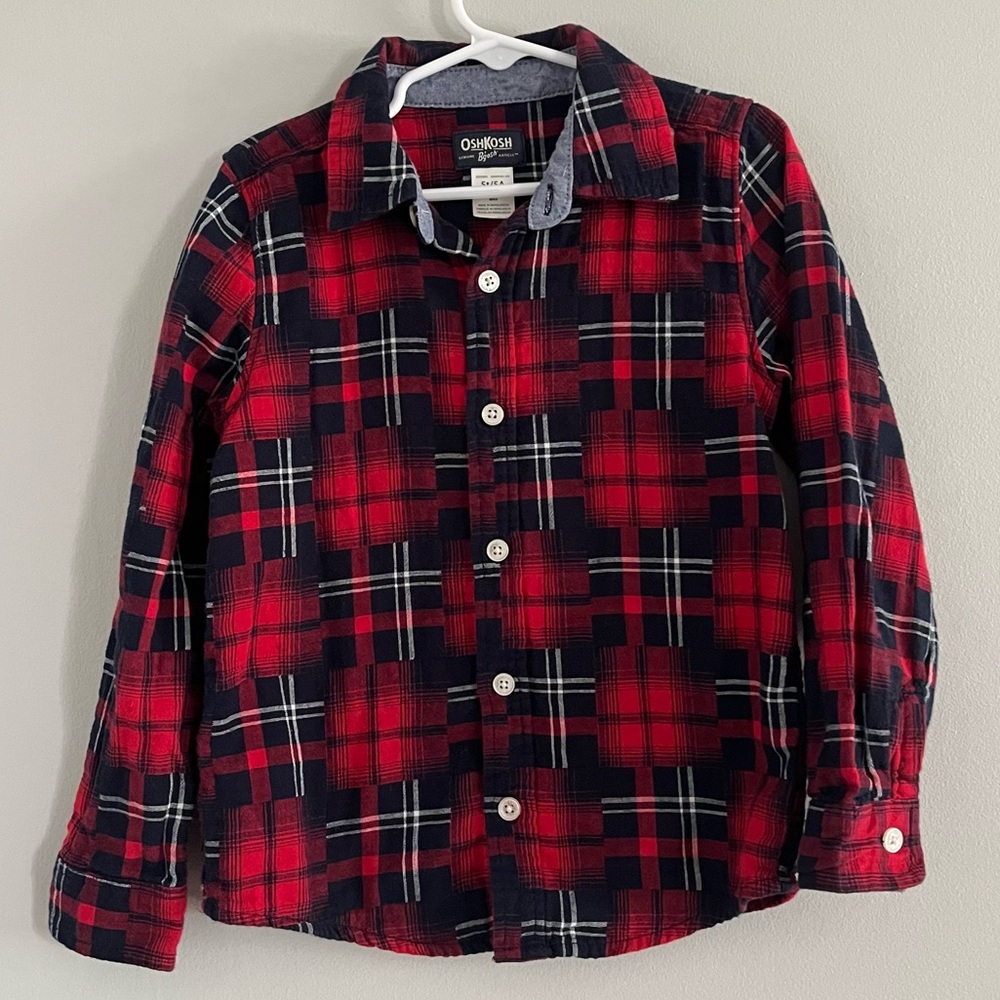OshKosh Plaid Button Down Shirt